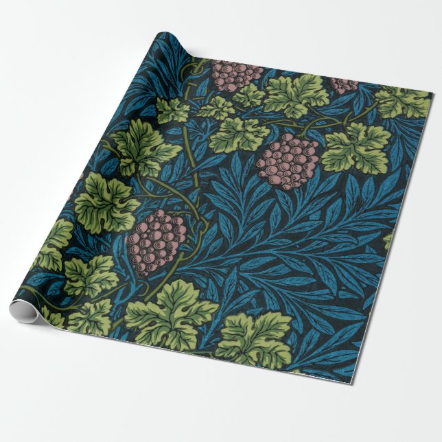 Grapevine (by William Morris) Wrapping Paper (Unrolled)