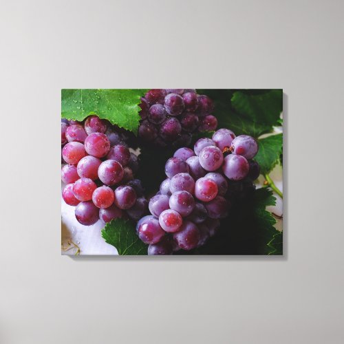 Grapevine Fruit Photography Canvas Print