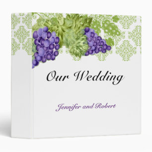 Grapevine Garden Wedding Binder
