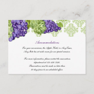 Grapevine Garden Wedding Insert