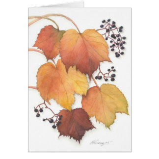 Grapevine in Autumn Cards