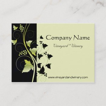 Grapevine Winery Business Card by Spice at Zazzle