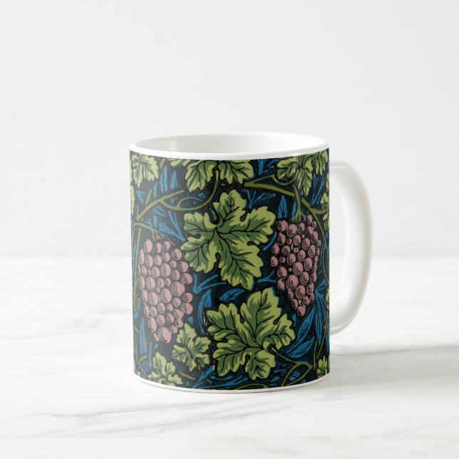  Grapevines with clusters of pink grapes  Coffee Mug (Front Right)