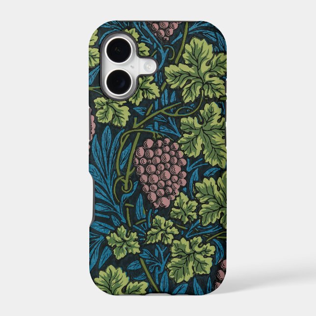  Grapevines with clusters of pink grapes  iPhone Case (Back)