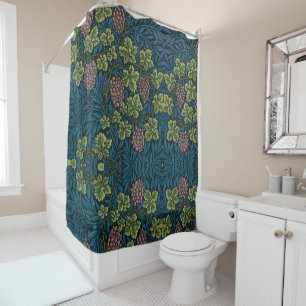  Grapevines with clusters of pink grapes  Shower Curtain