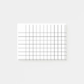 Large Graph Paper Sticky Notes, Zazzle