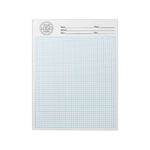 Graph Grid 5 squares per Inch Logo Granite Company Notepad