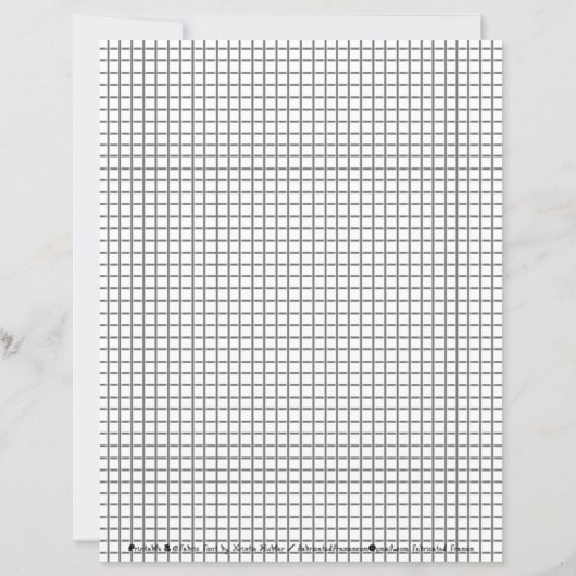Graph Line Grid Paper Sheet For Math or Drawing (Back)