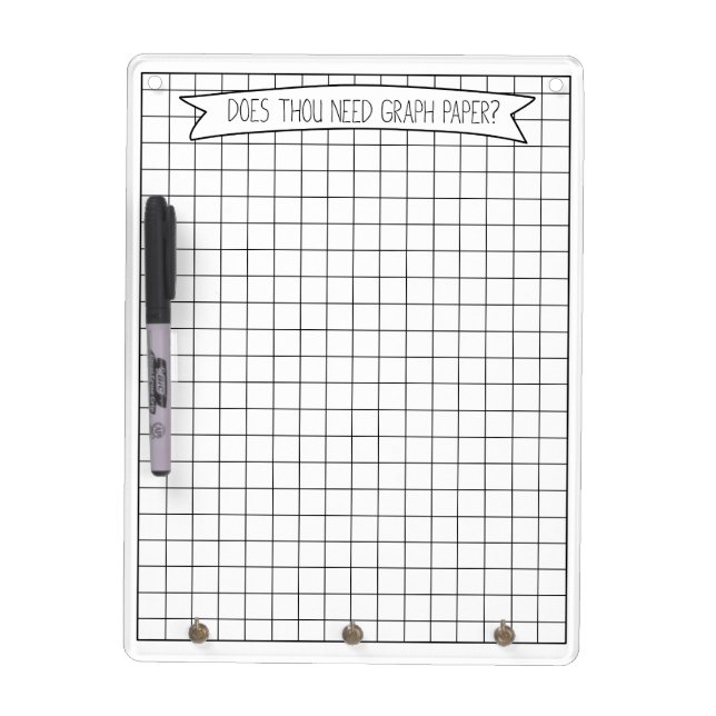 Graph Paper Dry-Erase Board (Front)