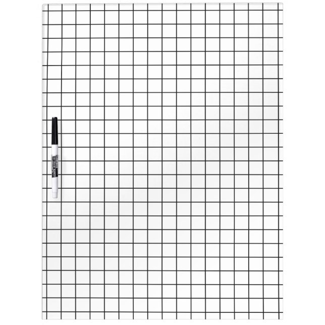 Graph Paper Grid Coordinate Squared Chart Math Dry Erase Board (Front)