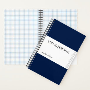 Graph Paper Notebook - Oxford Navy
