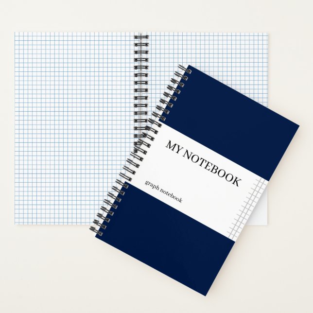 Graph Paper Notebook - Oxford Navy (Inside)
