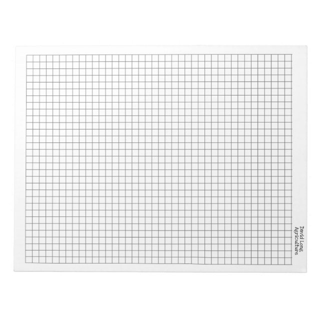 Graph Paper Pad Personalized  (Front)