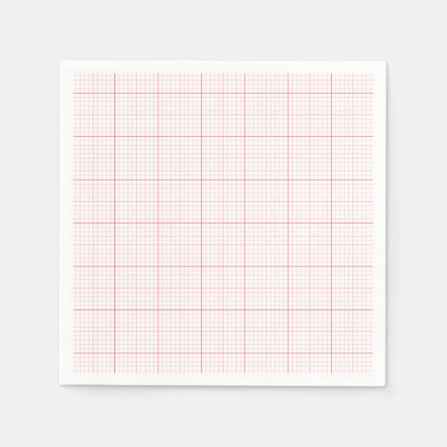 Graph Paper Paper Napkins (Front)