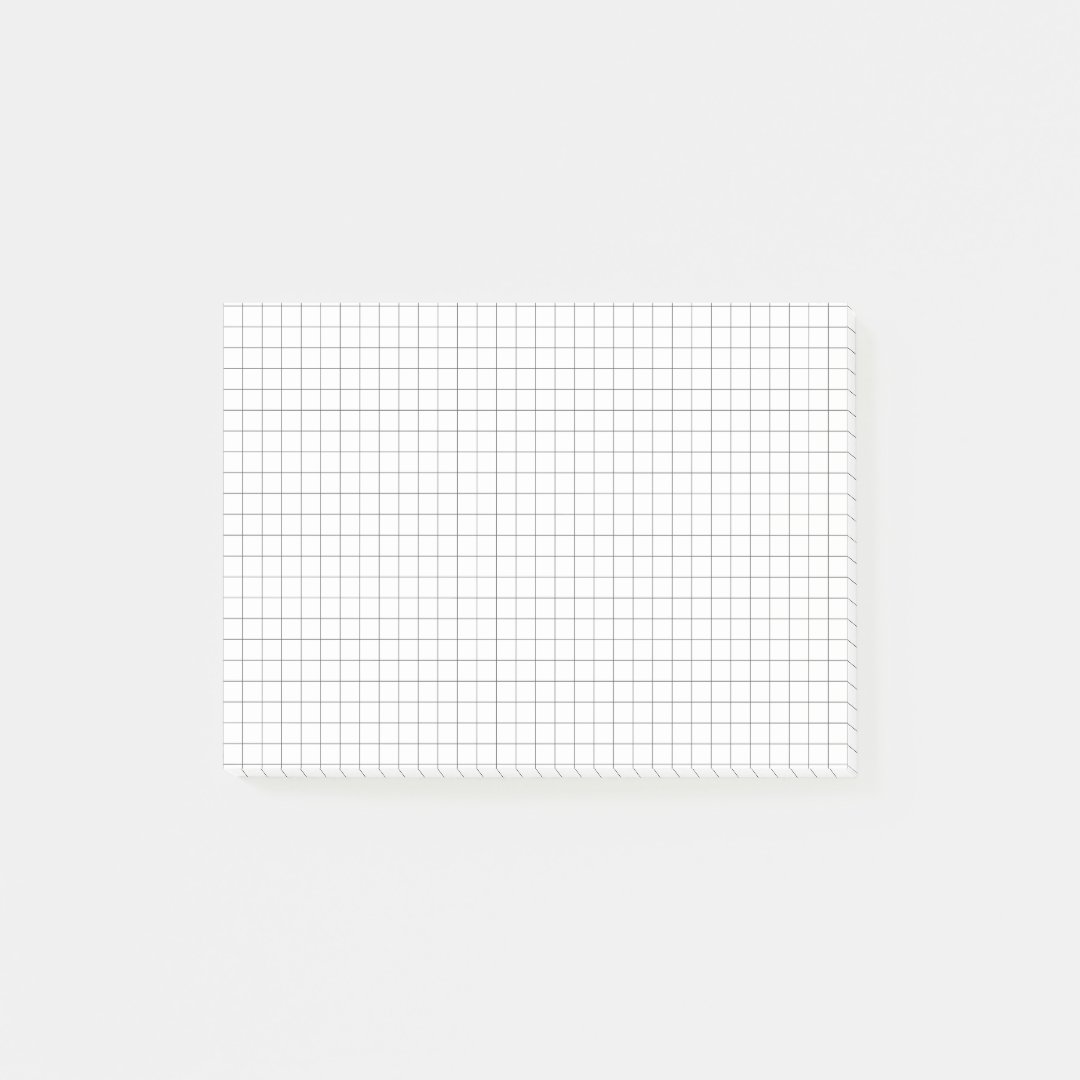 Graph Paper Sticky Notes Zazzle