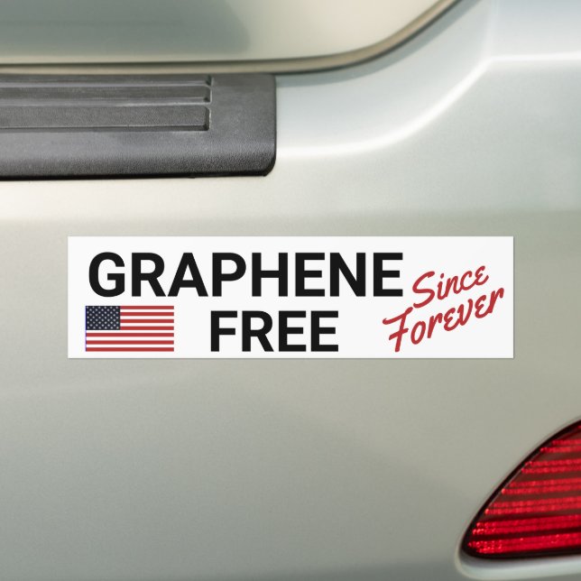 Graphene Free Bumper Sticker (On Car)