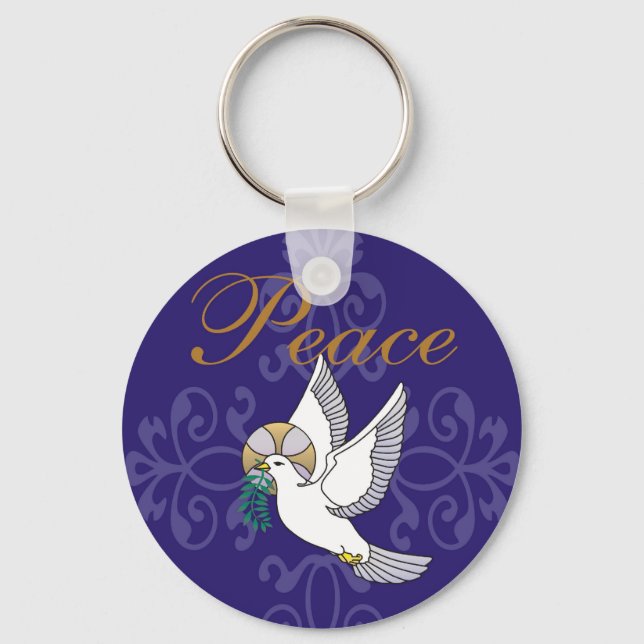 Graphic1 peace keychain (Front)