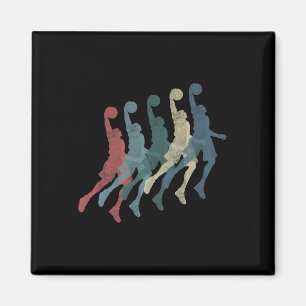 Graphic 365 Basketball Sport Vintage Retro Gift - Magnet