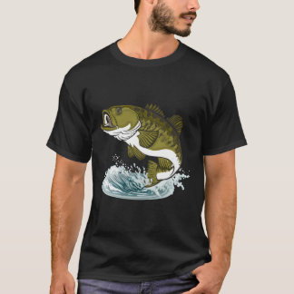 Graphic 365 Bass Fish Fishing T-Shirt