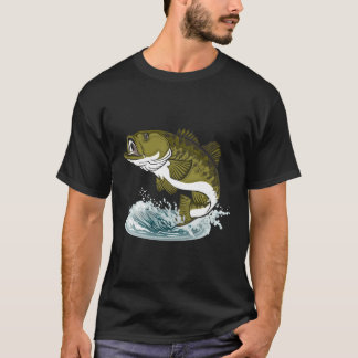 Graphic 365 Bass Fish Fishing T-Shirt