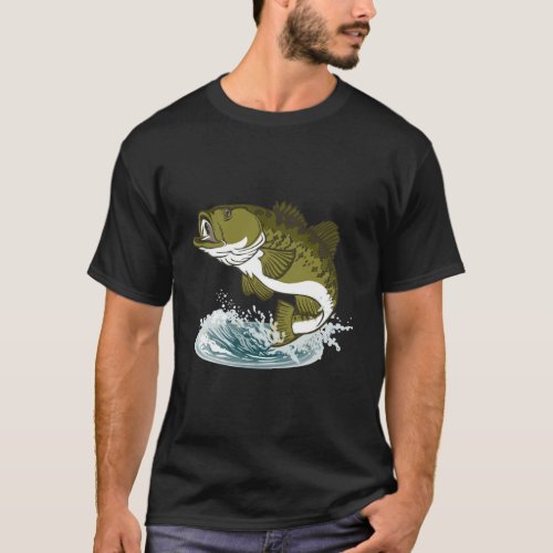 Graphic 365 Bass Fish Fishing T_Shirt