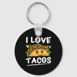 Graphic 365 I Love Tacos Tee Cinco De Mayo Taco Keychain