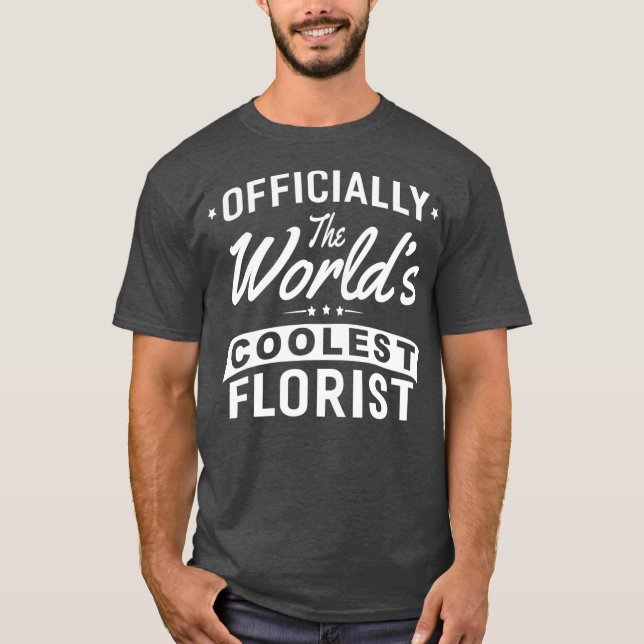 Graphic 365 Worlds Coolest Florist Funny Top Men (Front)