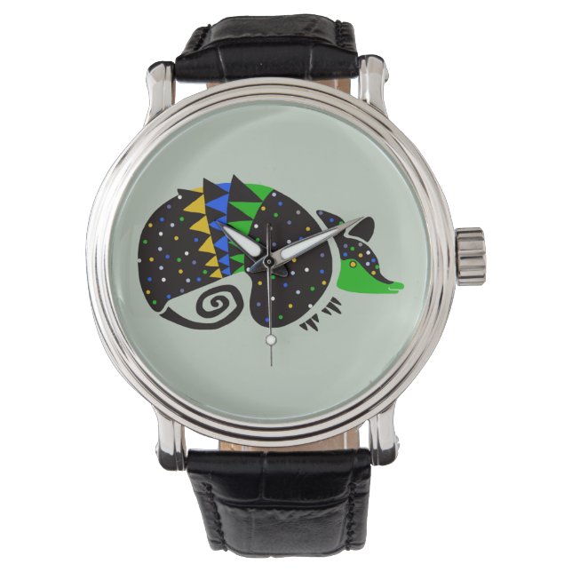 Graphic 3- banded ARMADILLO -Wildlife - Nature Watch (Front)