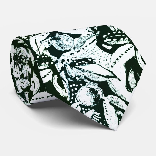 Graphic apples neck tie (Rolled)