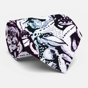 Graphic apples neck tie
