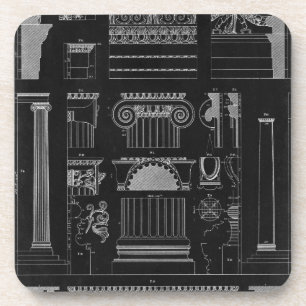 Graphic Architecture IV Beverage Coaster