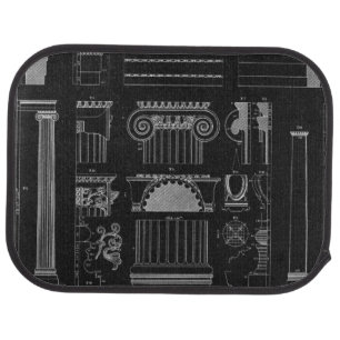 Graphic Architecture IV Car Floor Mat