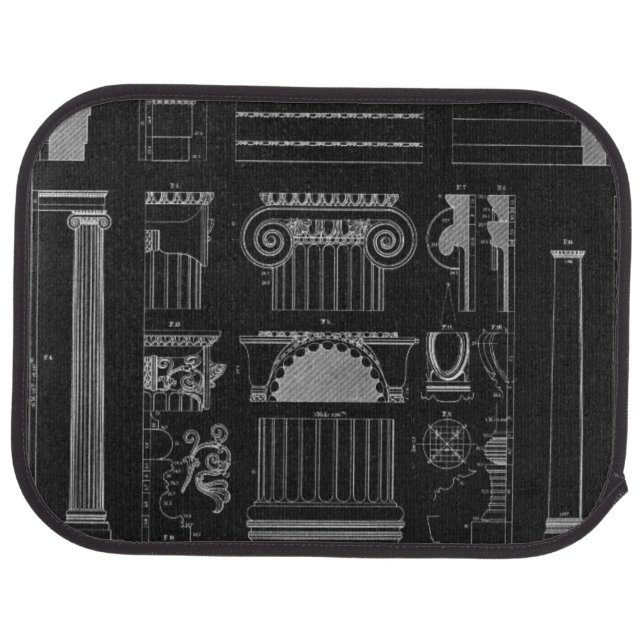 Graphic Architecture IV Car Floor Mat (Rear)