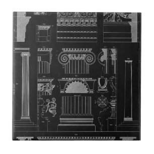 Graphic Architecture IV Ceramic Tile