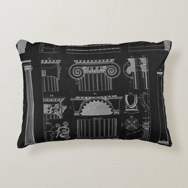 Graphic Architecture IV Decorative Pillow (Front)