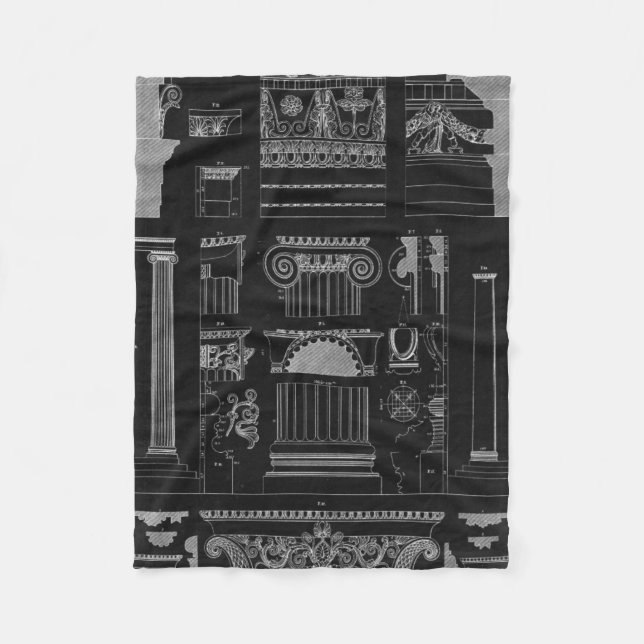 Graphic Architecture IV Fleece Blanket (Front)