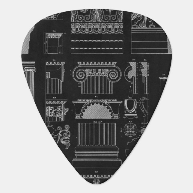 Graphic Architecture IV Guitar Pick (Front)