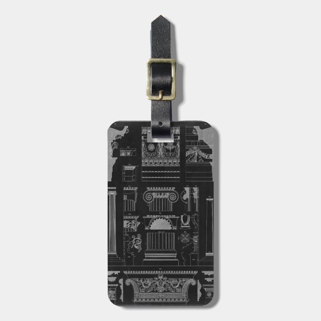 Graphic Architecture IV Luggage Tag (Front Vertical)