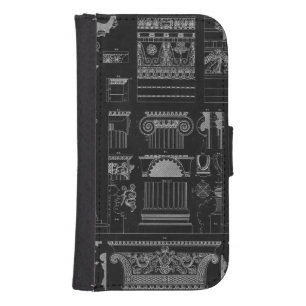Graphic Architecture IV Wallet Phone Case For Samsung Galaxy S4