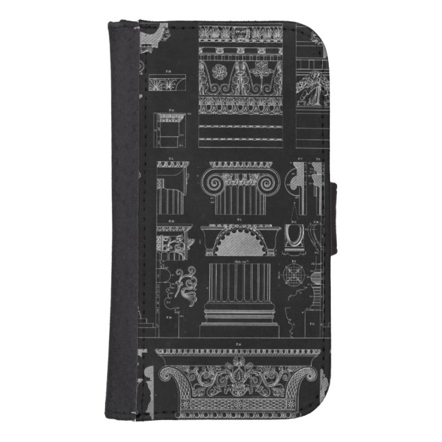 Graphic Architecture IV Samsung Galaxy Wallet Case (Front)