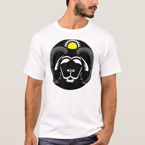 Graphic Aries Ram with Sun T_Shirt