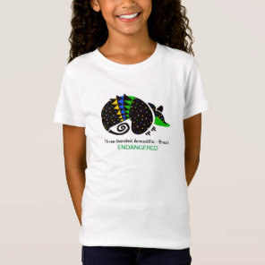 Graphic -  ARMADILLO- Brazil - Endangered animal T-Shirt