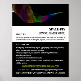 Graphic Art Design, Graphic Designer Advertising Poster