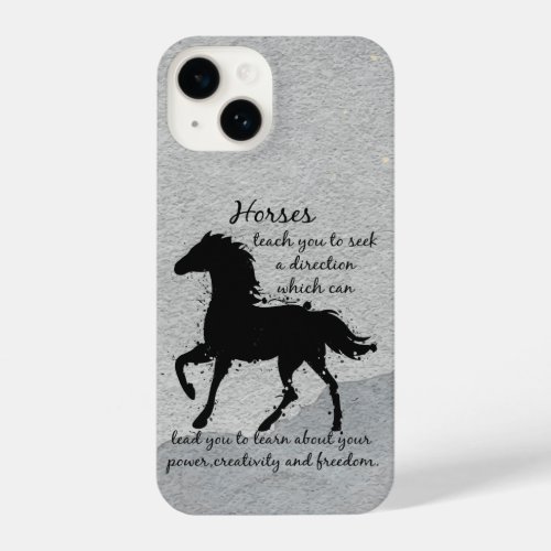 Graphic Art Horses Totem Animal Spirit Inspiration iPhone 14 Case