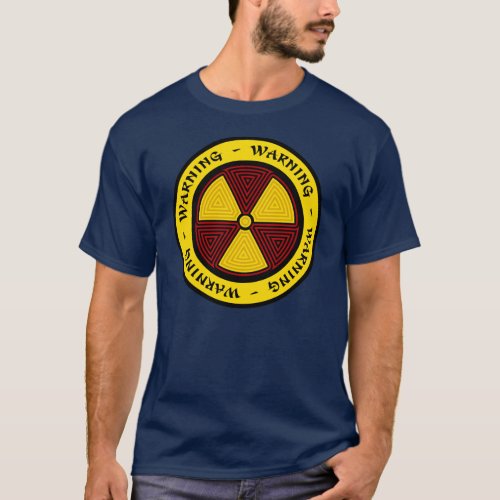 Graphic Art Radiation Warning T_Shirt