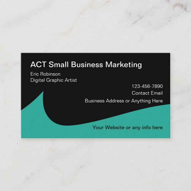Graphic Artist Digital Marketing Business Card (Front)