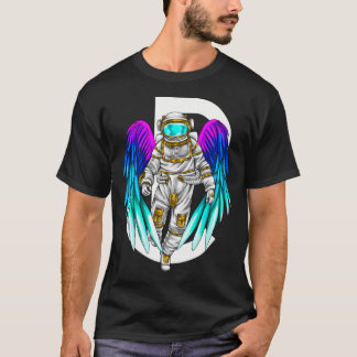 Graphic Astronaut With Wings T-Shirt