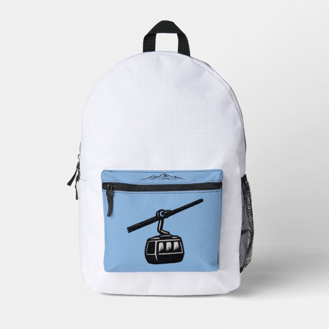 Graphic Backpack - Outdoor Hiking Print (Front)