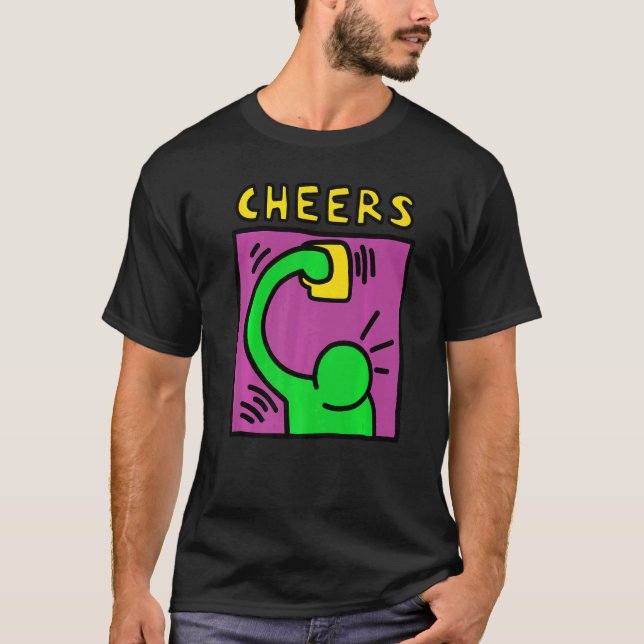 Graphic Beer    80s Pop Parody T-Shirt (Front)