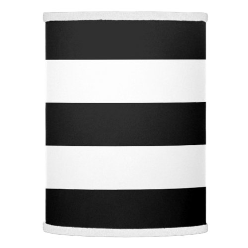 Graphic Black and White Stripes Lamp Shade